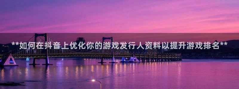 门徒平台寻 585341 门徒：**如何在抖音上优化你的游戏发行人资料以提升游戏排名**