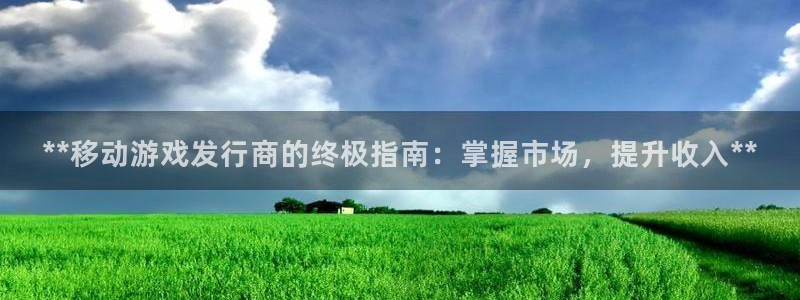 门徒娱乐测速：**移动游戏发行商的终极指南：掌握市场，提升收入**
